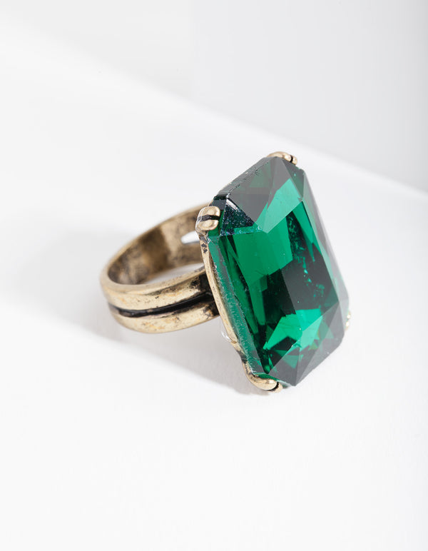 Emerald Cocktail Ring