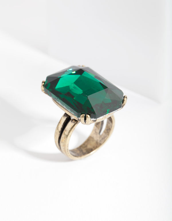 Emerald Cocktail Ring