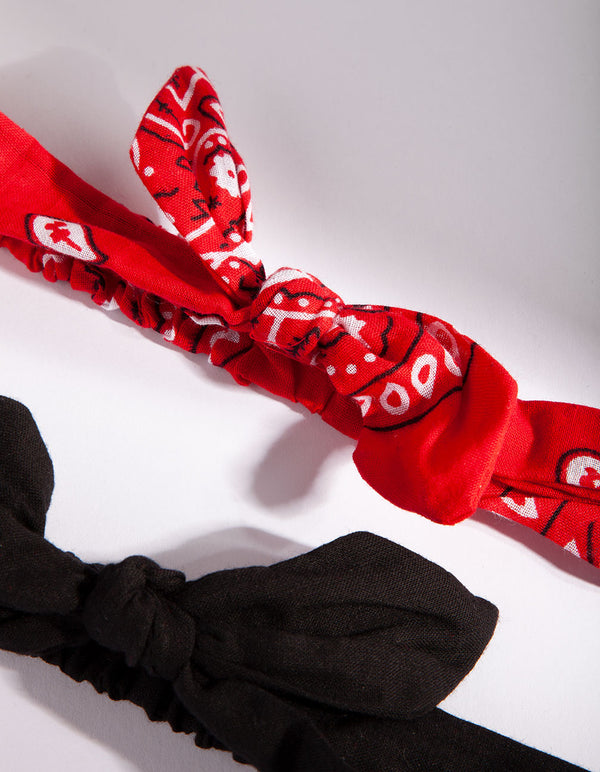 SCFS FB BNDNA BOW STRCH 2PK HB