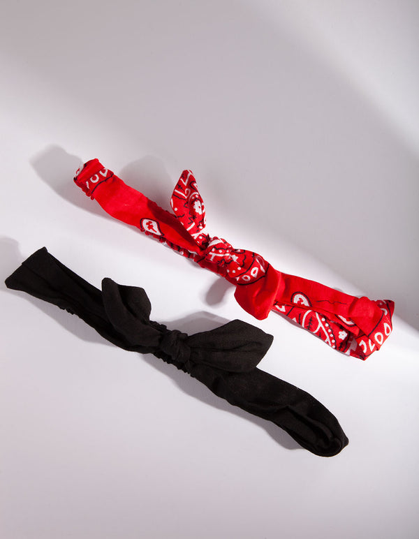 SCFS FB BNDNA BOW STRCH 2PK HB