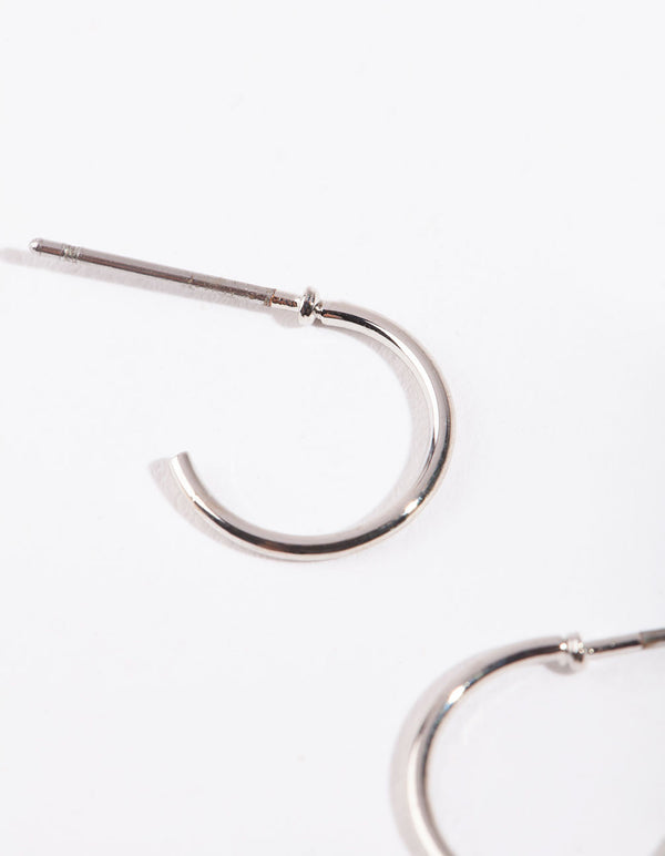 Silver Mini Hoop Earrings