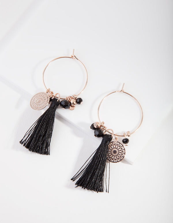 BLGO RG FNE HOOP CHARM TASSEL