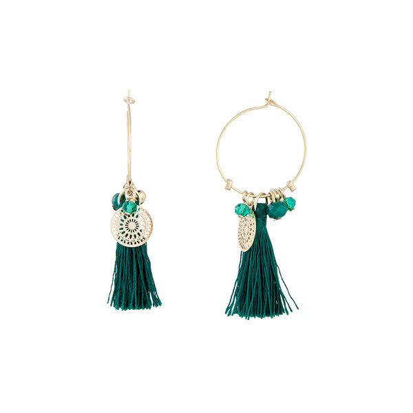 EMRL FNE HOOP CHARM TASSEL