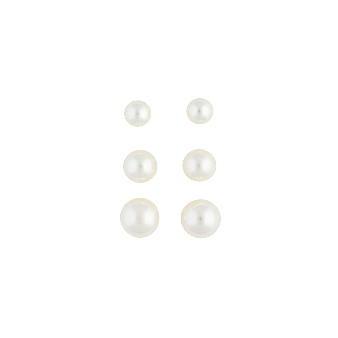 Pearl Gradual Stud Earring Pack