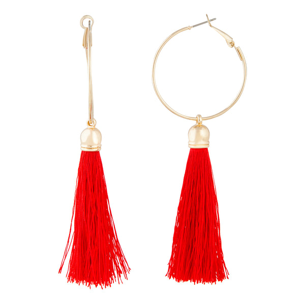 RED SG TASSEL HOOP
