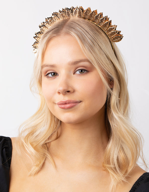 Gold Leaf Bomb Metallic Headband