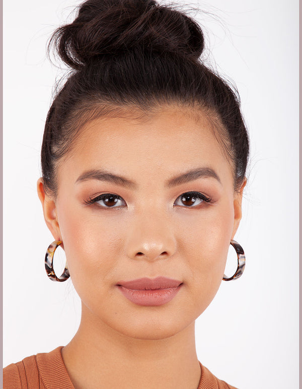 Acrylic Swirl 3/4 Hoop