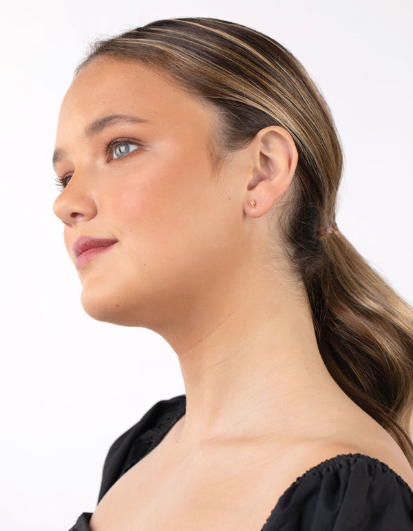 Gold Plated Sterling Silver Lightning Earring Pack