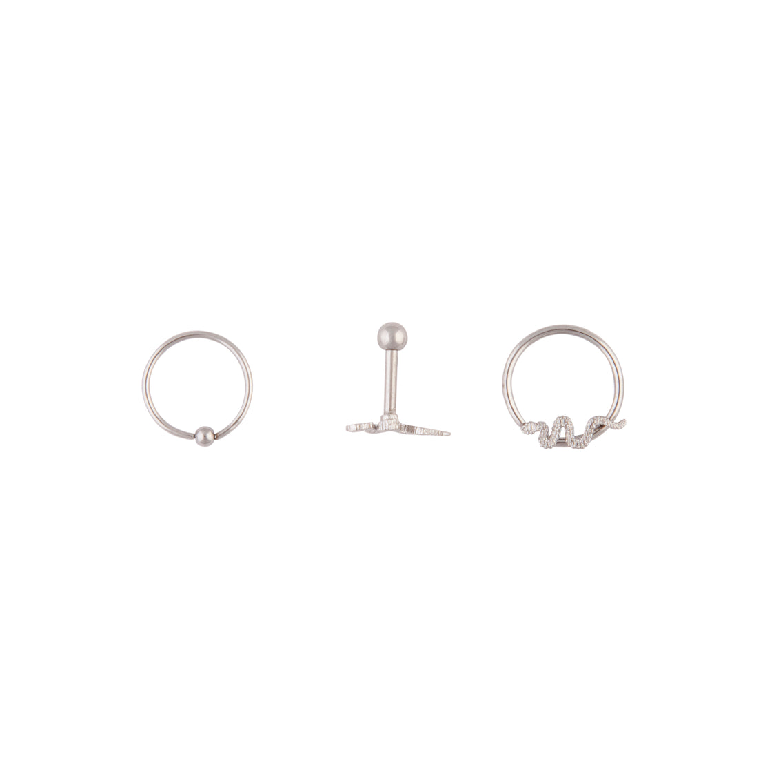 Surgical Steel Snake Body Cartilage Set