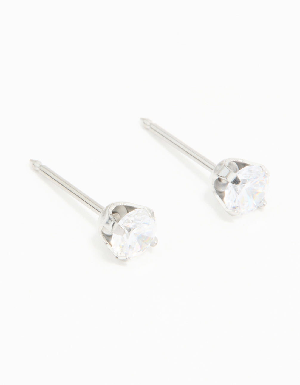 Surgical Stainless Steel 4MM Cubic Zirconia Piercing Stud