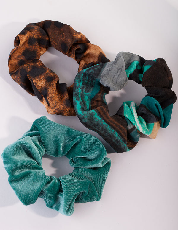 HESSN FB VLVT LEO TEAL 3PK SCR