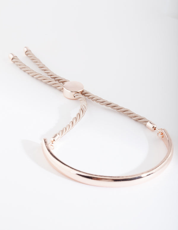Rose Gold Cord Classic Bangle Gift Box