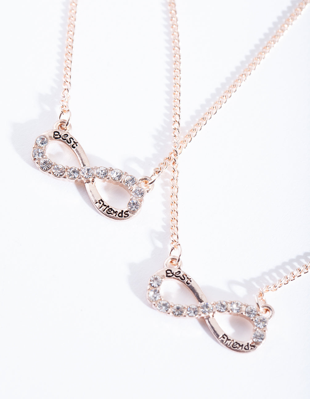 Rose Gold Best Friend Infinity Jewellery Set