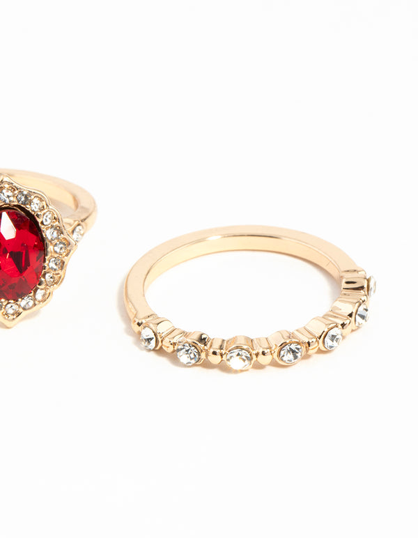 Gold Classic Engagement Ring Pack