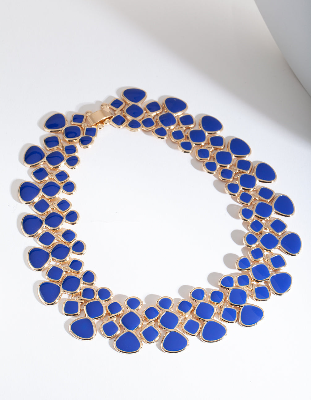 BLUE SG ENML MOSAIC COLLAR NL