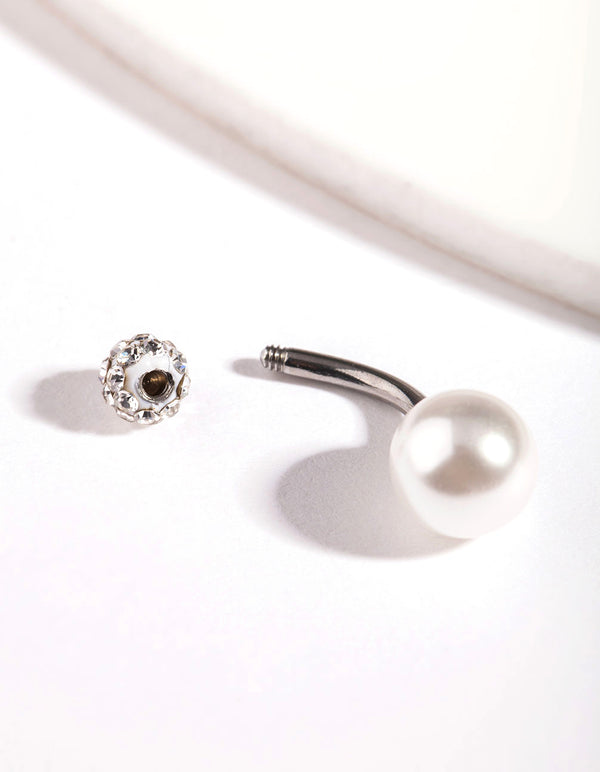 Surgical Steel Fireball Belly Ring