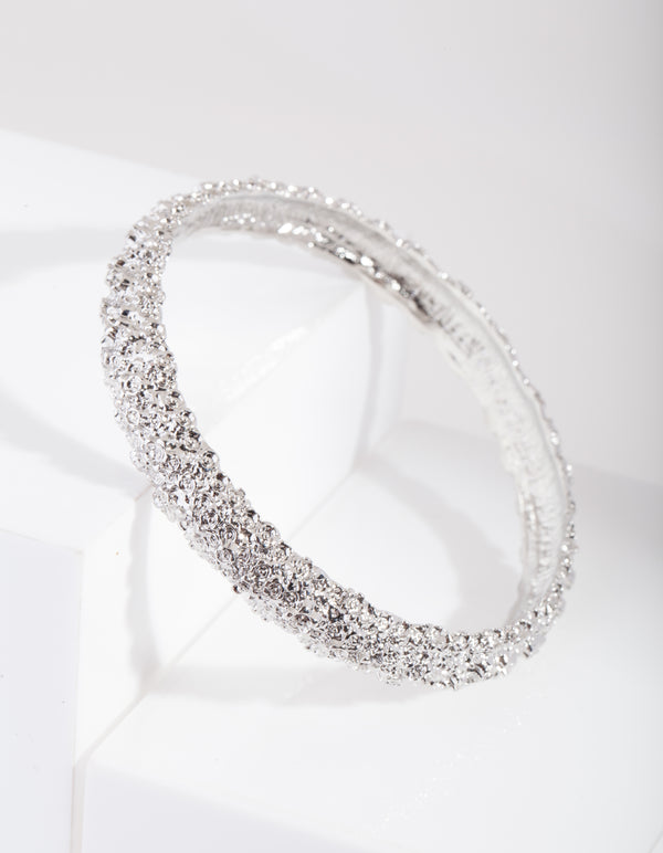 Silver Crater Bracelet