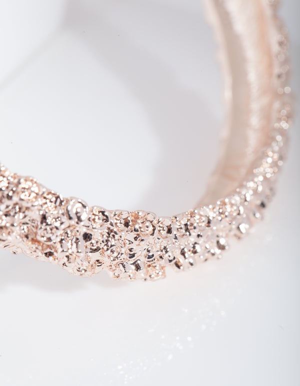 Crater Rose Gold Bracelet