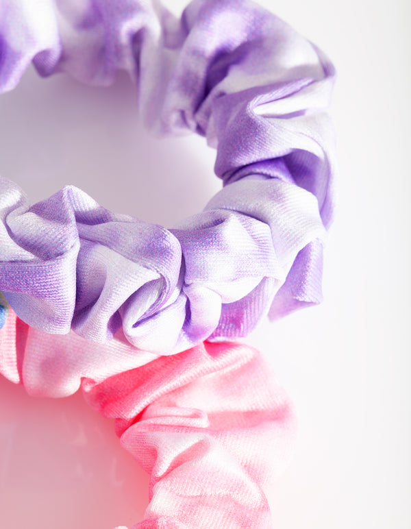 KIDS FB TIE DYE 3 PK SCRUNCHIE