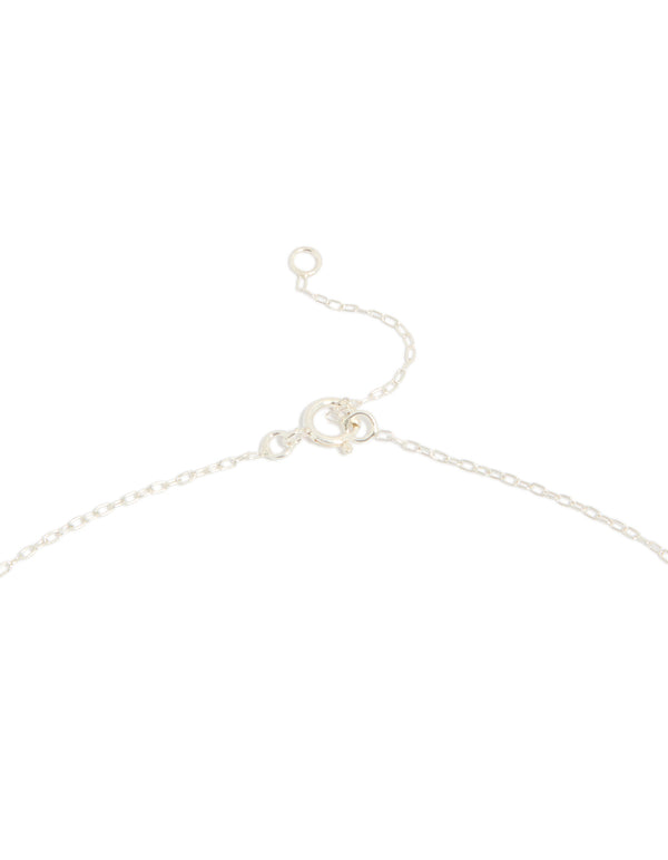 Sterling Silver Crescent Moon Necklace