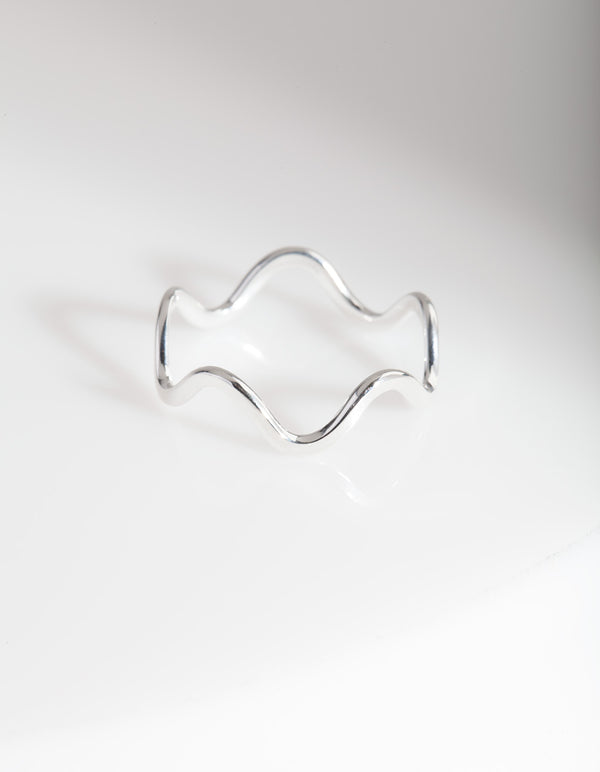 Sterling Silver Swiggle Band Ring