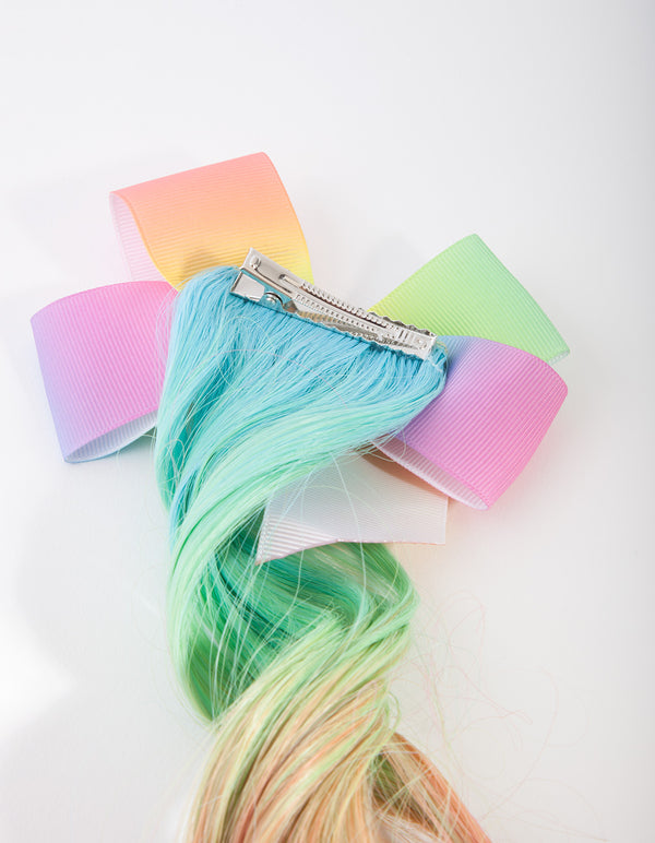 Kids Fabric Light Bow Hair Clip