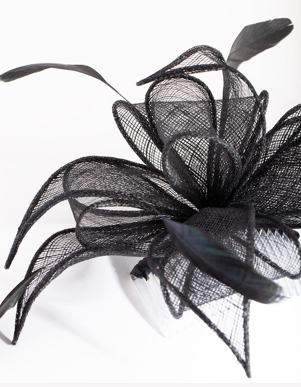 OCHR SINA BLK STRW FLW FTHR CL