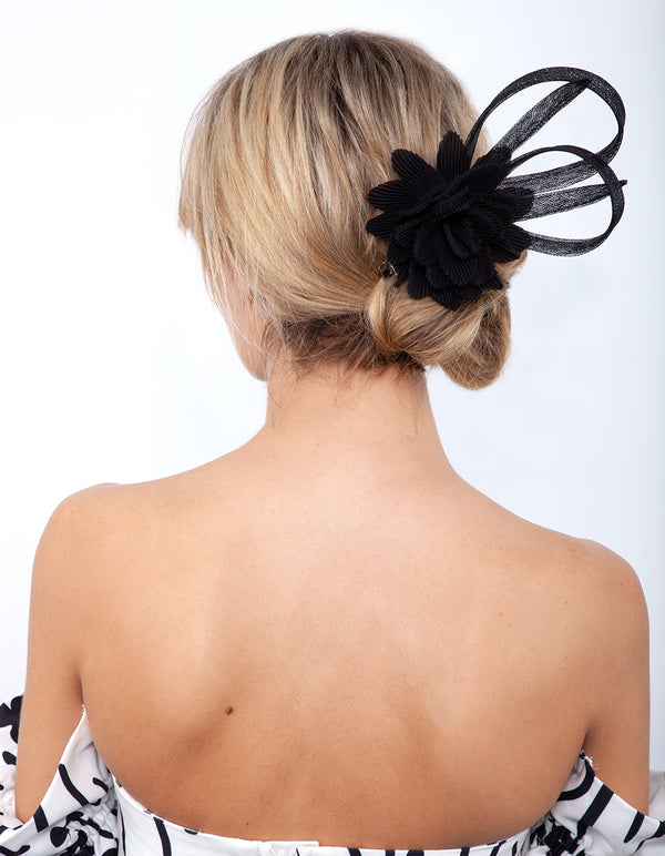 OCHR SINA BLK CRNKLD FLWR CLP