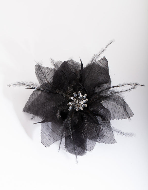 OCHR FT BLK FTHR FLWER CLP