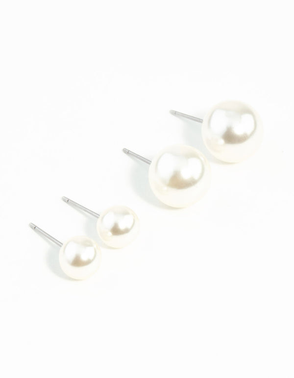Pearl Stud Earring Pack