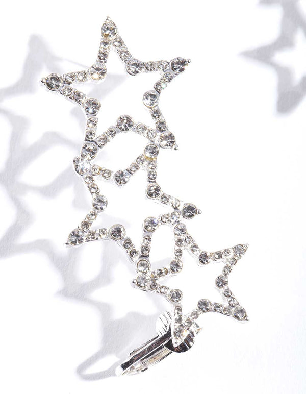 CER SS DIA STAR EAR CUFF@