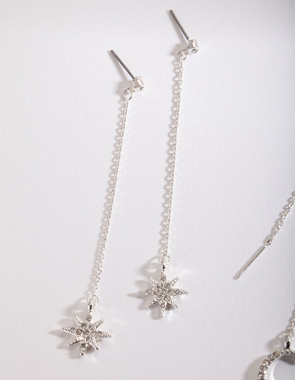 Silver Celestial Earring Pack