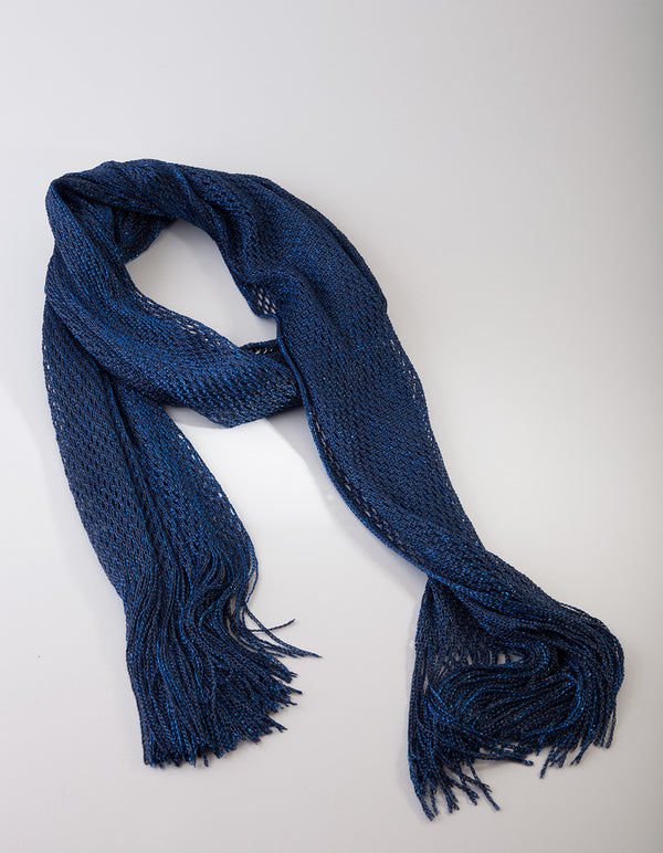 SCFS FB BLU LG DRAPE SCARF NL}