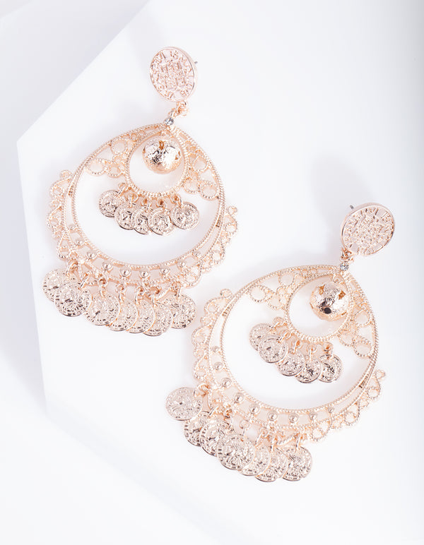 RGOLD RG FILIGREE COIN DROP ER@