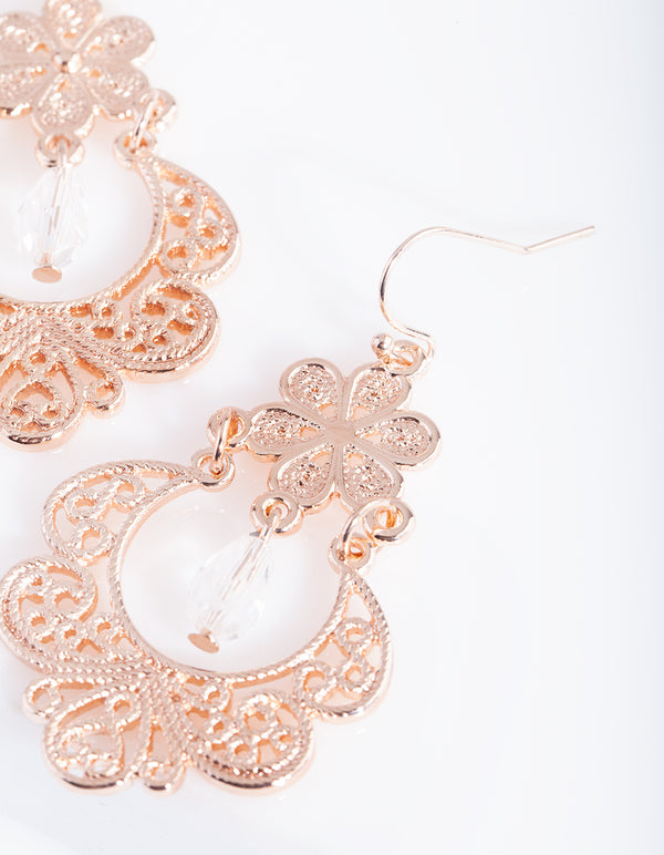 RGOLD RG FLOWER FILI DROP ER