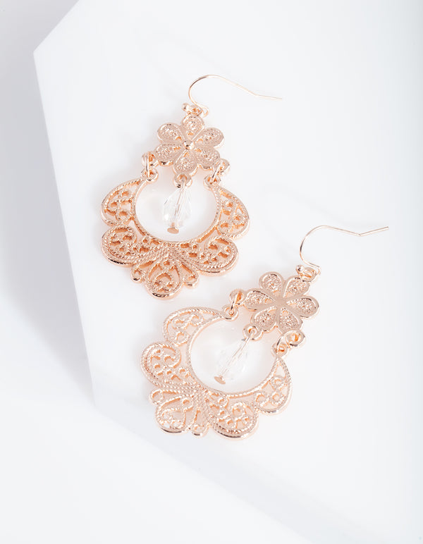 RGOLD RG FLOWER FILI DROP ER