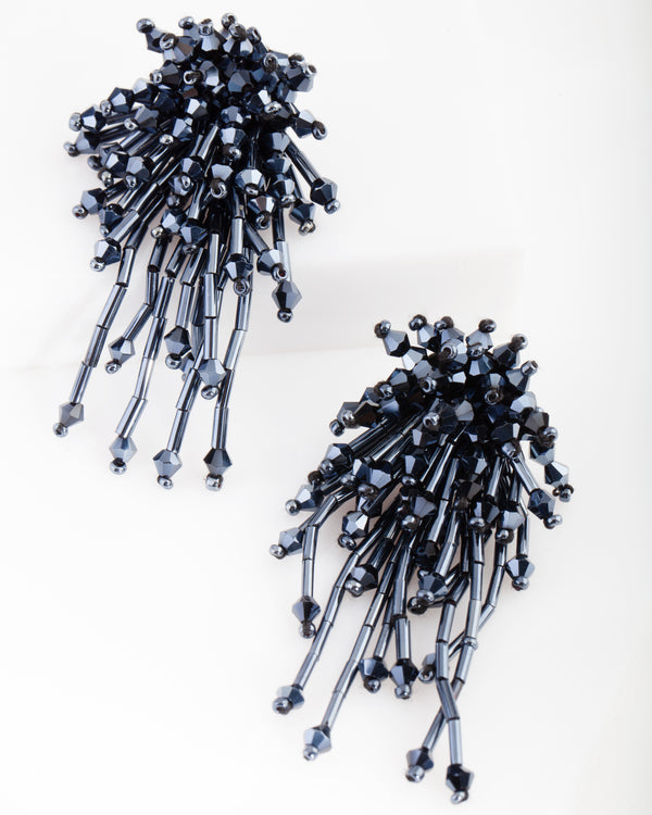 MIDN GM CLSTR BEAD STUD ER