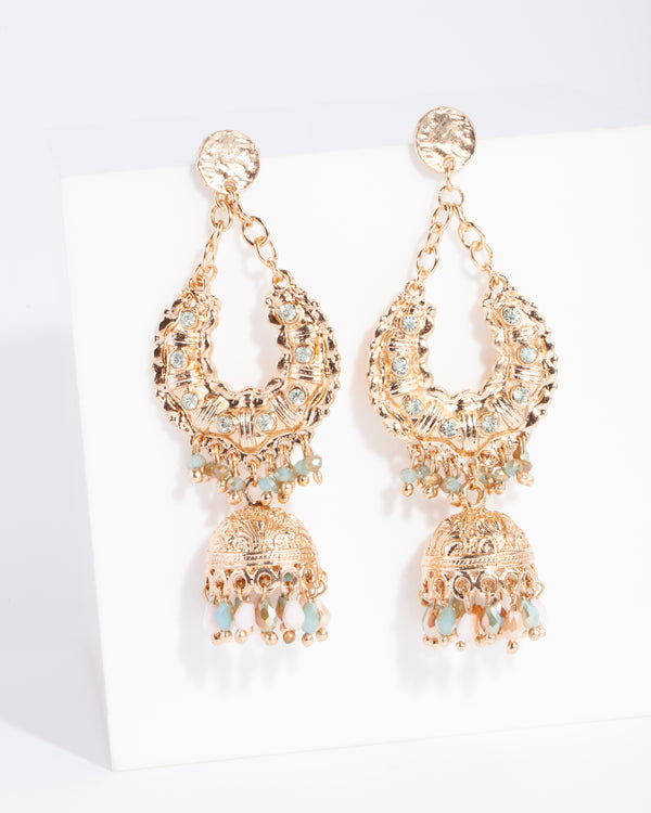 PALMS SG ETHNIC DRP W BEADS ER