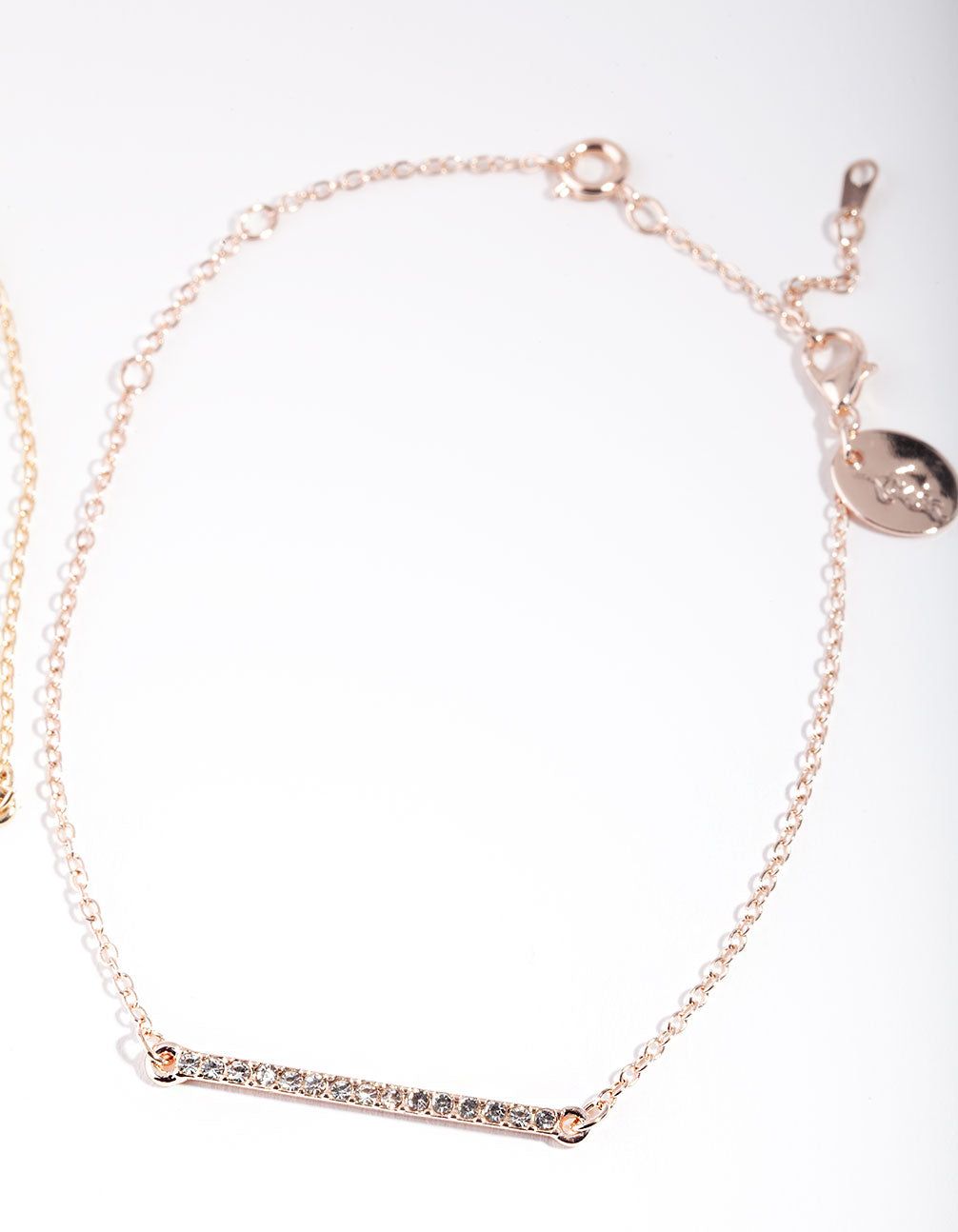 Mixed Metal Diamante Bar Bracelet Pack