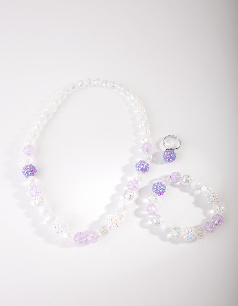 Kids Beaded Ball Jewellery Set