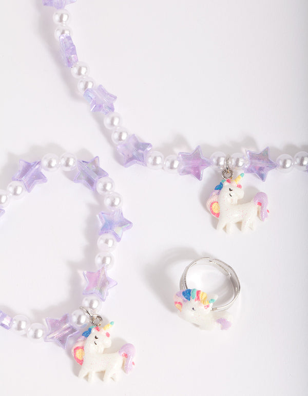 Kids Beads and Stars Unicorn Jewellery Pack