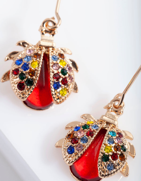 RED SG LADY BUG DROP ER