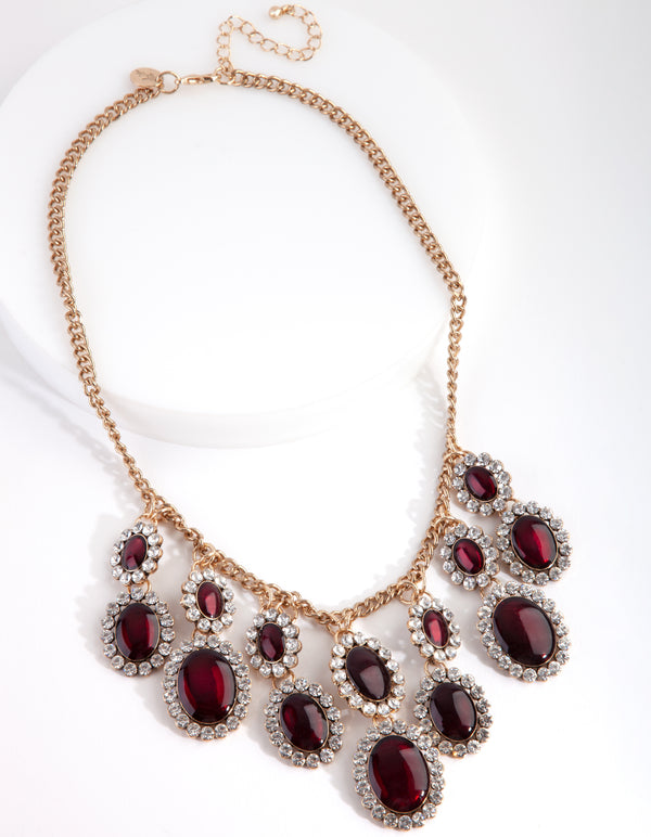 RED AG VINTAGE OVAL DIA NL