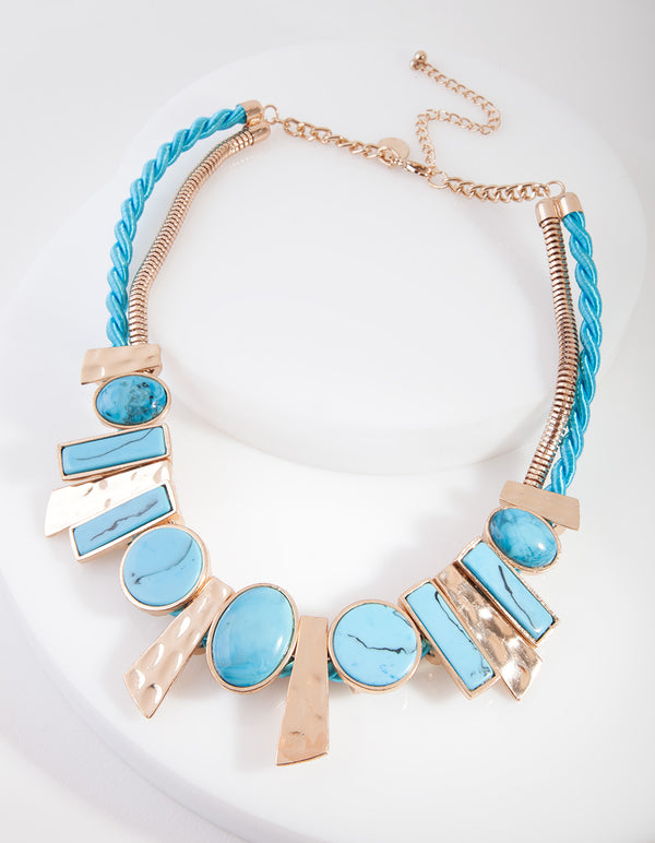 FGOLD AC BEATN MTL COLLAR