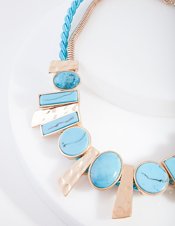 FGOLD AC BEATN MTL COLLAR