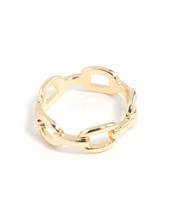Gold Fine Chain Ring