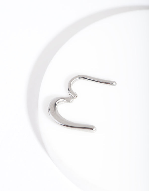 Surgical Steel Heart Clicker Earring
