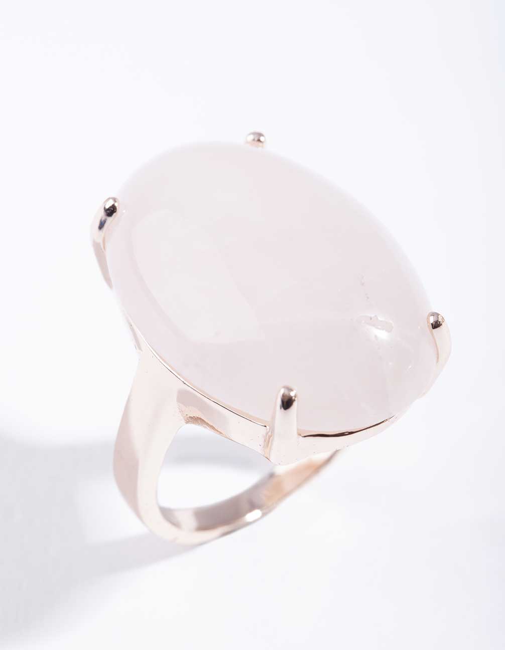 Rose Gold Semi Precious Oval Ring