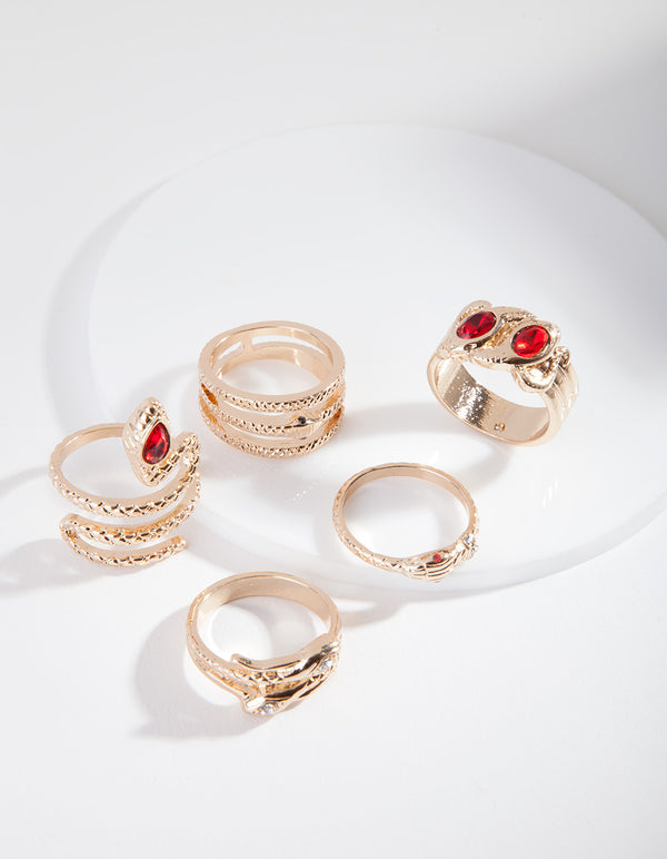 RED SG ETCH SNAKE 5XHCARD RG