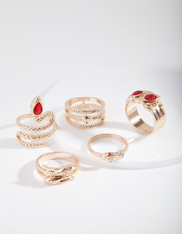 RED SG ETCH SNAKE 5XHCARD RG